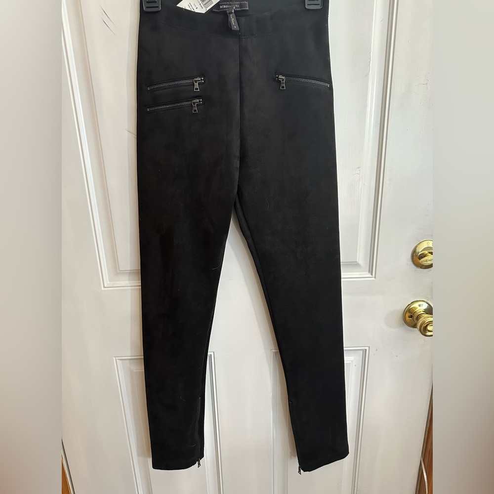 BCBG faux suede leggings